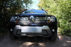 Защита радиатора "Standart" Renault Duster (2015-2021) верх, хром
