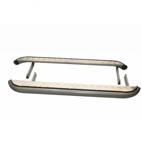 Защита порогов с алюминиевым листом (d63,5) для B@3 21214 "L@DA 4х4", L@DA 4x4 Urban(Окрашенное) купить недорого с доставкой в Новосибирск