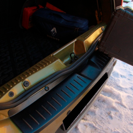 Накладка на задний бампер "АртФорм" для Renault Sandero Stepway (2014-н.в.) купить недорого с доставкой в Новосибирск