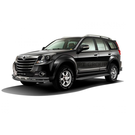 Защита порогов с алюм. площадкой d51мм ШАГРЕНЬ (ППК) GREAT WALL HOVER H3 (2014-2016 г.в.) купить недорого с доставкой в Новосибирск