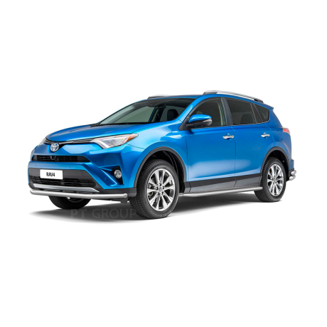 Защита переднего бампера одинарная d63мм (НПС) Toyota RAV4 (2013-2018 г.в.) купить недорого с доставкой в Новосибирск