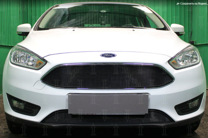 Защита радиатора "Standart" Ford Focus III рестайлинг (2014-2019) низ, чёрная купить недорого с доставкой в Новосибирск