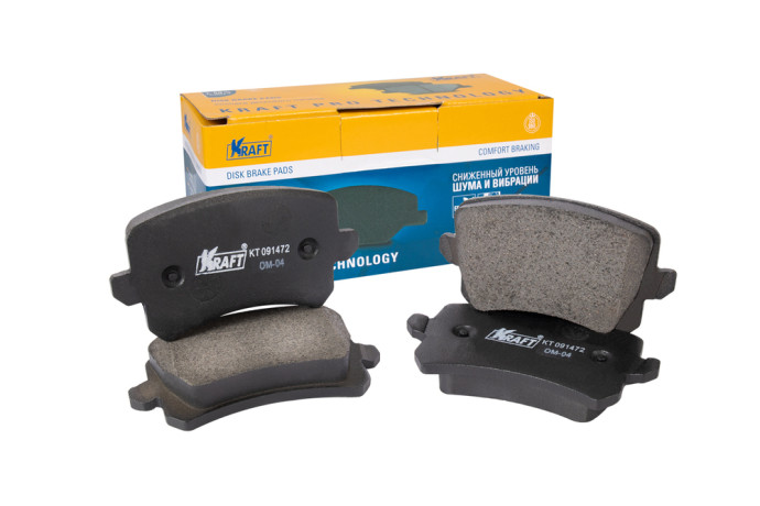 Колодки дисковые задние Audi A6 (04-11) / Volkswagen Passat (05-14), Tiguan (07-17) OBERKRAFT купить недорого с доставкой в Новосибирск