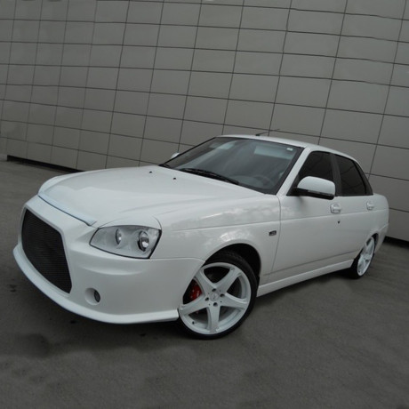 Накладки на пороги "Лансер" B@3 2170-2172 L@DA Prior@ купить недорого с доставкой в Новосибирск