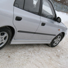 Накладки на пороги для Hyundai Accent