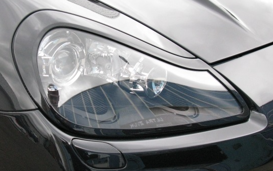 Накладки на фары (реснички) для Porsche Cayenne 957 (2002-2009) купить недорого с доставкой в Новосибирск