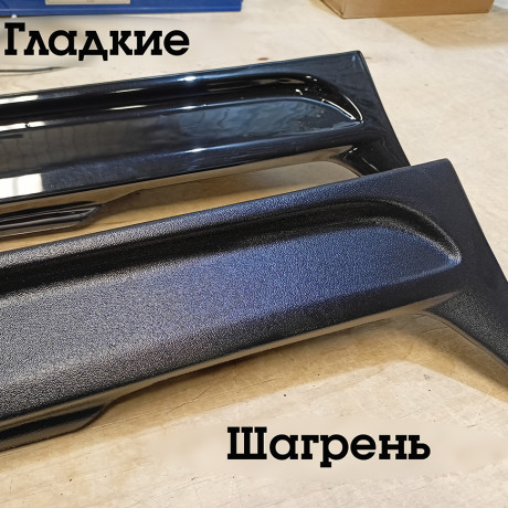 Накладки на пороги "Атланта" шагрень для Chevrolet Lanos купить недорого с доставкой в Новосибирск