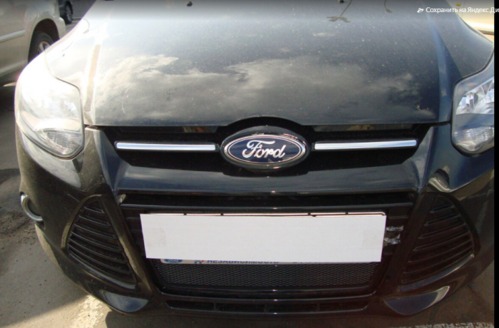 Защита радиатора "Standart" Ford Focus III (2010-2015) чёрная купить недорого с доставкой в Новосибирск