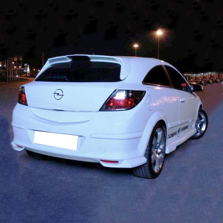 Клыки заднего бампера "GT" для Opel Astra H (3D, 5D) купить недорого с доставкой в Новосибирск
