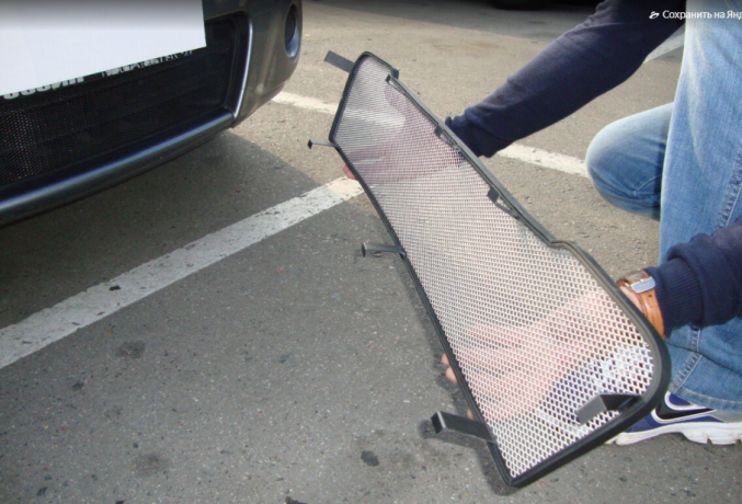 Защита радиатора "Standart" Renault Koleos II (2016-2020) чёрная купить недорого с доставкой в Новосибирск