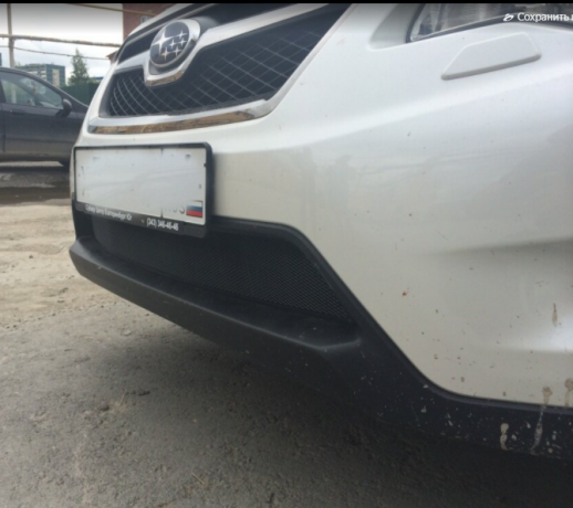 Защита радиатора "Standart" Subaru XV (2011-2016) чёрная купить недорого с доставкой в Новосибирск