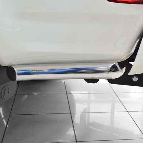 Защита заднего бампера угловая d63мм (НПС) Great Wall Wingle 7 (2020-н.в.) купить недорого с доставкой в Новосибирск