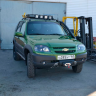 Защита порогов для Chevrolet Niv@ SE (не окрашенная) купить недорого с доставкой в Новосибирск