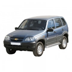 Защита порогов с алюминиевым листом для B@3 2123 "Chevrolet Niv@" RS, L@DA Niv@ Travel(Окрашенное)