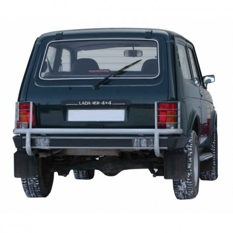 Защита заднего бампера с защитой фонарей B@3 21214, 2131 "L@DA 4х4" купить недорого с доставкой в Новосибирск