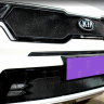 Защита радиатора "Standart" Kia Sorento (2020-н.в.) верх, чёрная купить недорого с доставкой в Новосибирск