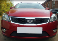 Защита радиатора "Standart" Kia Ceed рестайлинг (2010-2012) чёрная