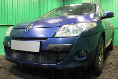 Защита радиатора "Standart" Renault Megane (2008-2012) верх, чёрная