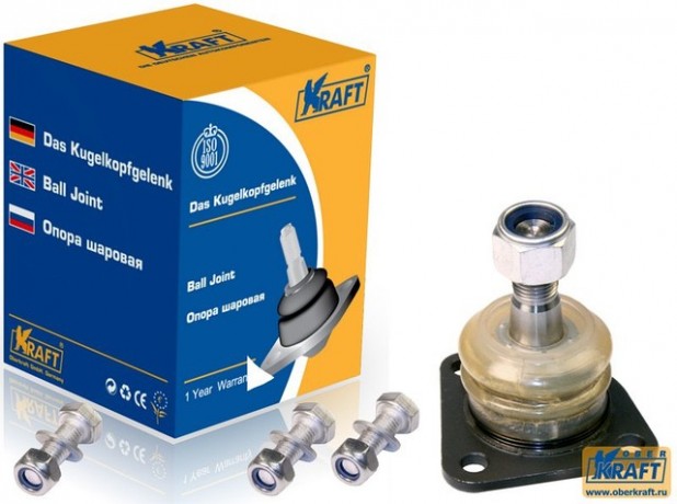 Шаровая опора верхняя B@3 2101-2107 усиленная (с метизами) OBERKRAFT купить недорого с доставкой в Новосибирск