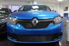 Защита радиатора "Standart" Renault Sandero (2012-2018) низ, чёрная