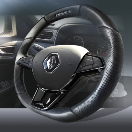 Анатомическое рулевое колесо со вставками из алькантары для Renault Arkana, Renault Duster 2, Renault Kaptur (рестайл 2020) купить недорого с доставкой в Новосибирск