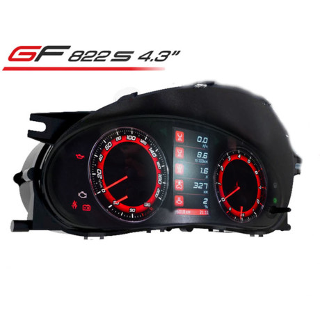 комбинация приборов gf 822s 4.3" для b@3 2110-2112 (c новой панелью), 1117-1119 l@da K@LIN@, 2170-2172 l@da prior@ (красные ореолы) купить недорого с доставкой в Новосибирск