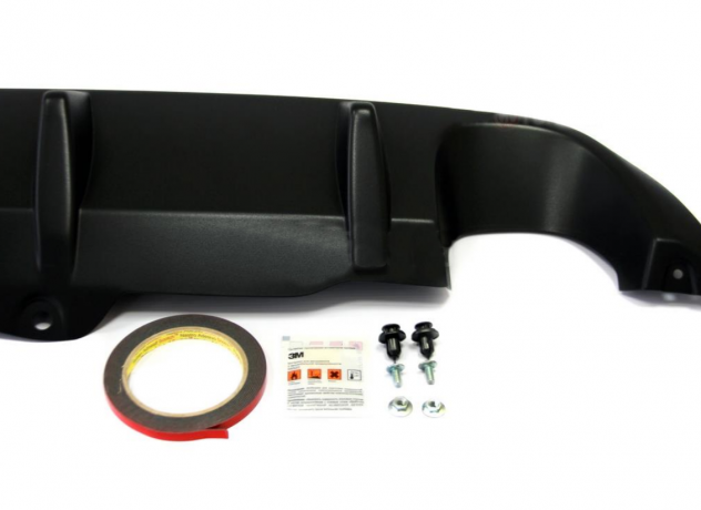 Диффузор заднего бампера с килями для Honda Accord VIII (2008-2013) купить недорого с доставкой в Новосибирск