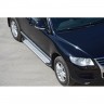 Защита порогов «Бумер» алюминиевые с резинкой для Volkswagen Touareg (2007-2010) купить недорого с доставкой в Новосибирск