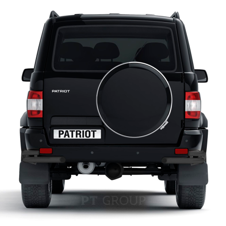 Защита заднего бампера двойная угловая d63/51мм ШАГРЕНЬ (ППК) U@Z P@triot (2014-н.в.) купить недорого с доставкой в Новосибирск