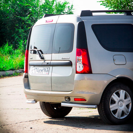 Защита заднего бампера угловая d51мм ИСКРА (ППК) L@DA L@ЯGUS (2012-н.в.), L@ЯGUS Cross (2015-н.в.) купить недорого с доставкой в Новосибирск