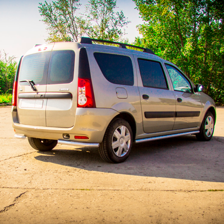 Защита заднего бампера угловая d51мм ИСКРА (ППК) L@DA L@ЯGUS (2012-н.в.), L@ЯGUS Cross (2015-н.в.) купить недорого с доставкой в Новосибирск