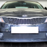 Защита радиатора "Standart" Kia Optima (2016-2018) чёрная купить недорого с доставкой в Новосибирск