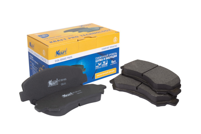 Колодки дисковые передние Nissan Qashqai (2007-2013), X-Trail (2007-2015), OBERKRAFT купить недорого с доставкой в Новосибирск