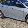 Накладки на пороги для Hyundai Solaris (2010-2017) купить недорого с доставкой в Новосибирск